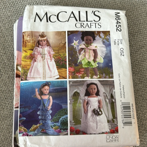 4 McCall’s doll clothes patterns - Picture 5 of 6